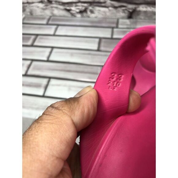 Birkenstock Gizeh Eva Pink Foam Thong Flip Flop Girls Youth Size 3M US/33EU - Picture 9 of 16